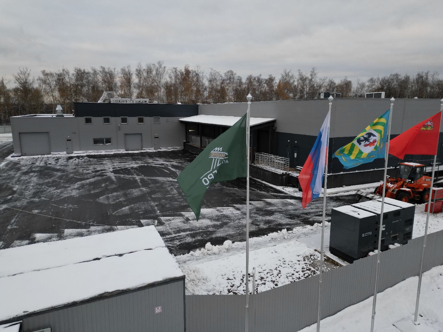 видео с коптера, завод, экономика, строительство,