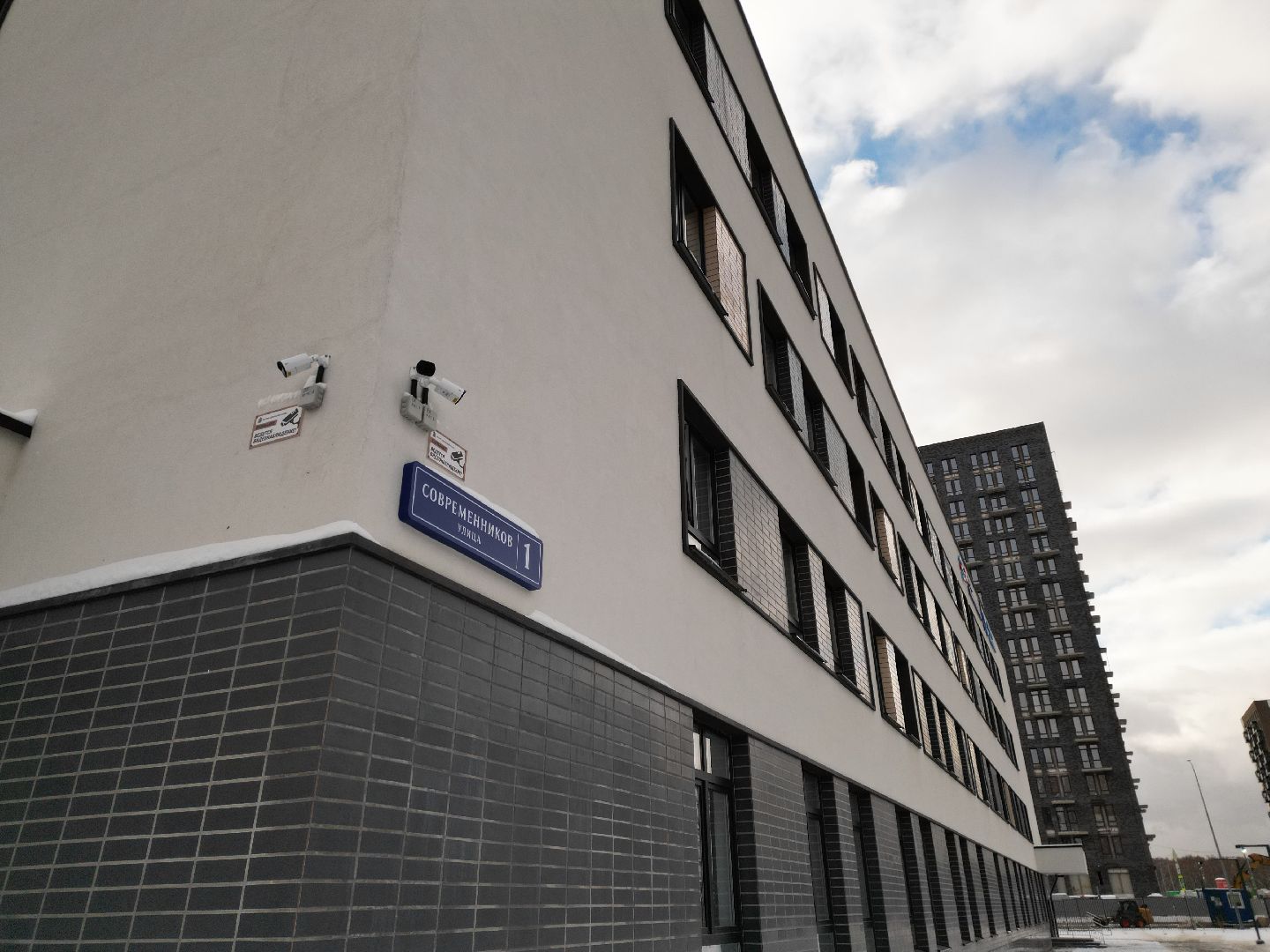 видео с коптера, поликлиника, строительство,