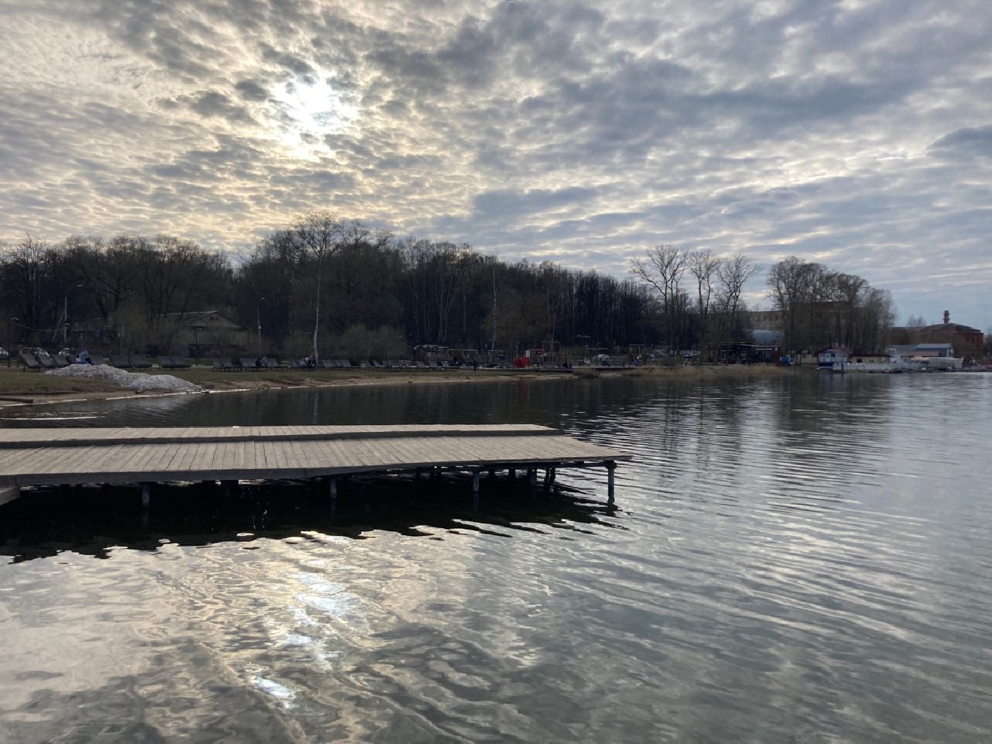 Солнечногорск, озеро, Сенеж, набережная, весна