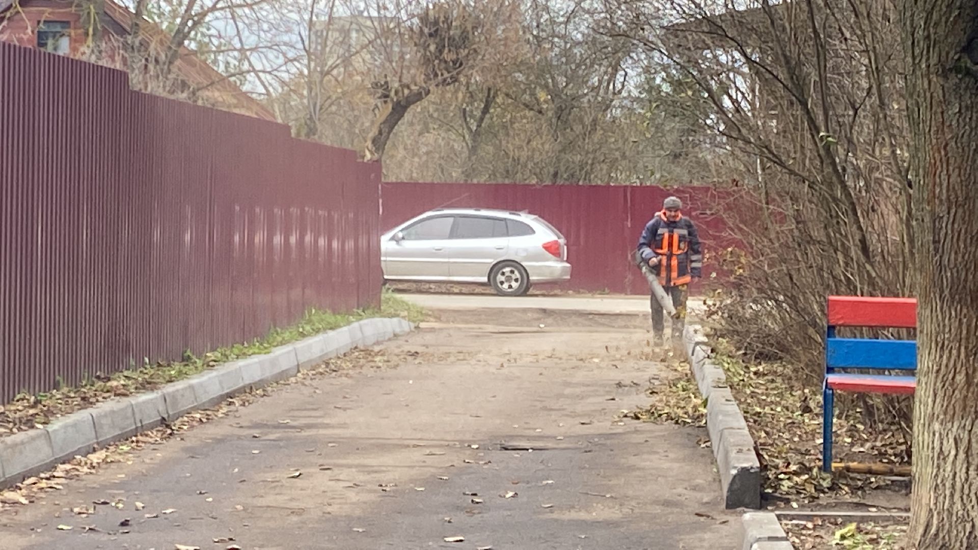 уборка двора, Листва, уборка листвы, истра, вертикалки,