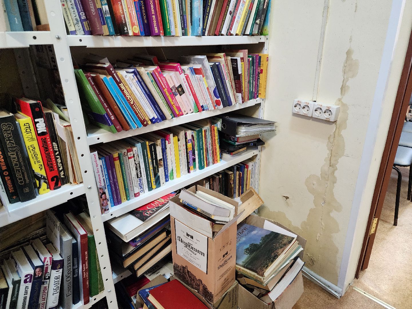 подольск, библиотека, Управляющая компания, прорыв трубы, Книги,