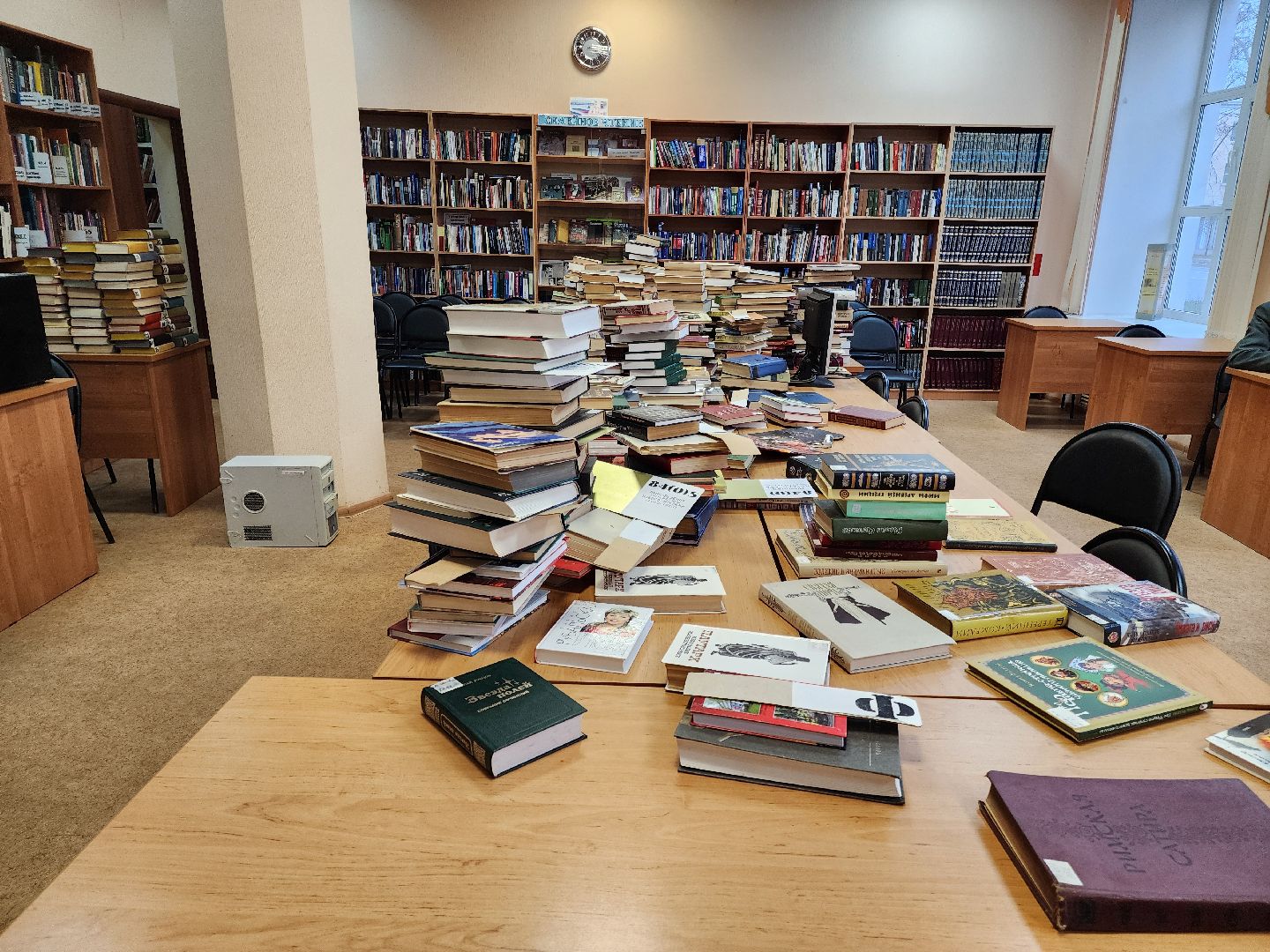 подольск, библиотека, Управляющая компания, прорыв трубы, Книги,