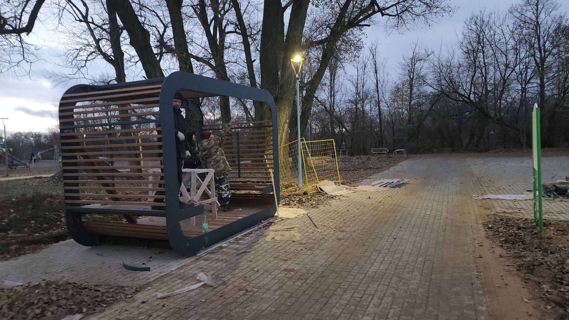 долгопрудный, жк бригантина, беседки, лавочки, парк, вертикалки,