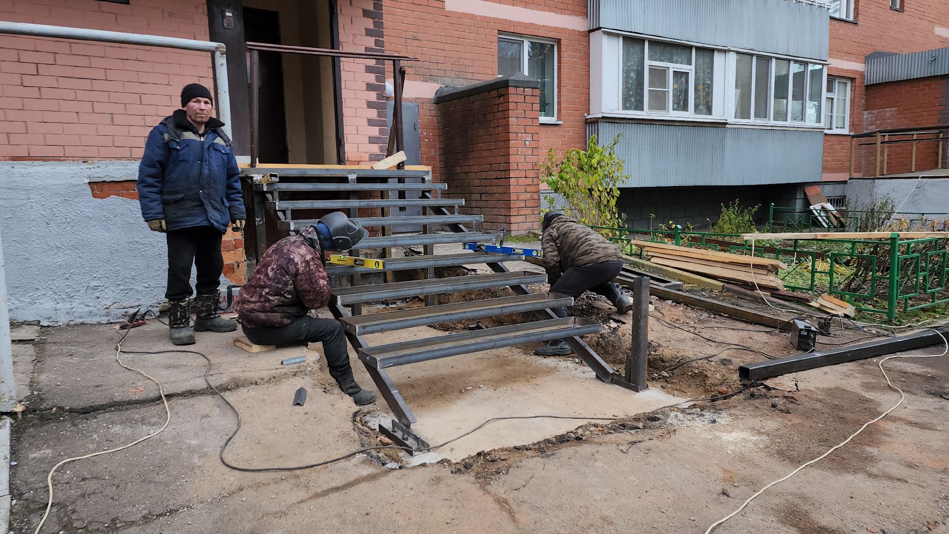 пушкино, западный, тсж, ремонт входной группы, ремонт мкд, вертикалки, подъезд,