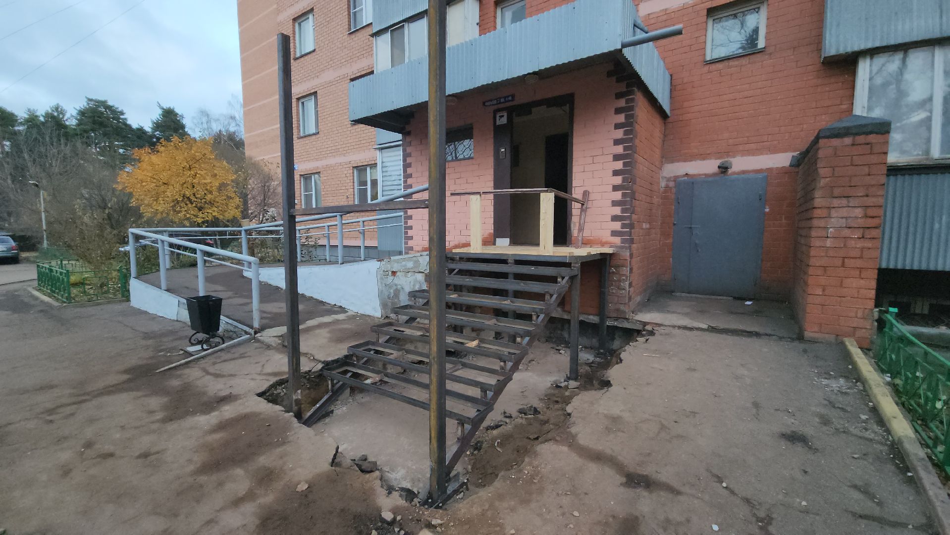 пушкино, западный, тсж, ремонт входной группы, ремонт мкд, вертикалки, подъезд,