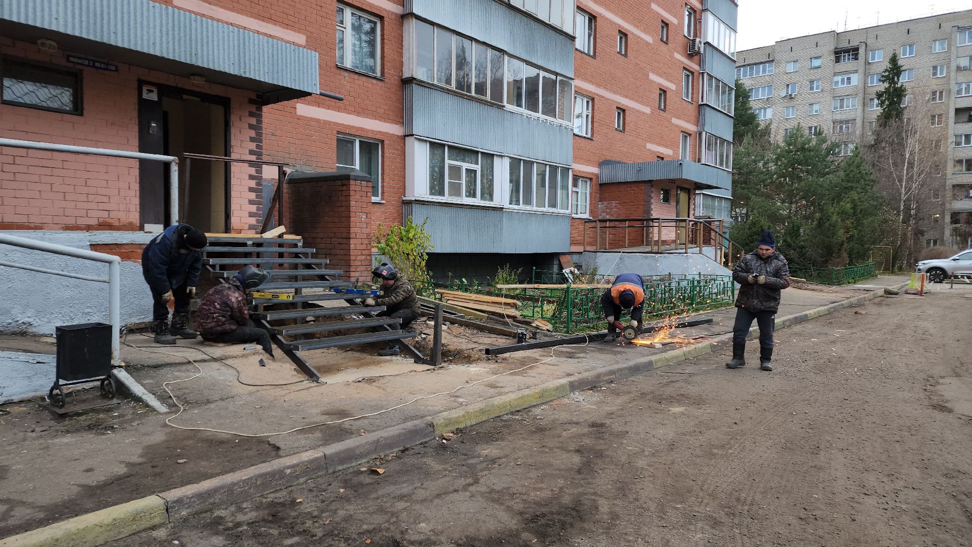 пушкино, западный, тсж, ремонт входной группы, ремонт мкд, вертикалки, подъезд,