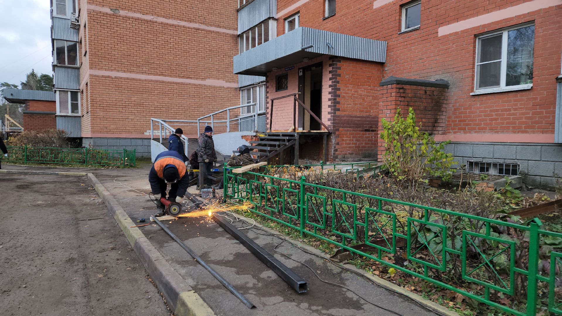 пушкино, западный, тсж, ремонт входной группы, ремонт мкд, вертикалки, подъезд,