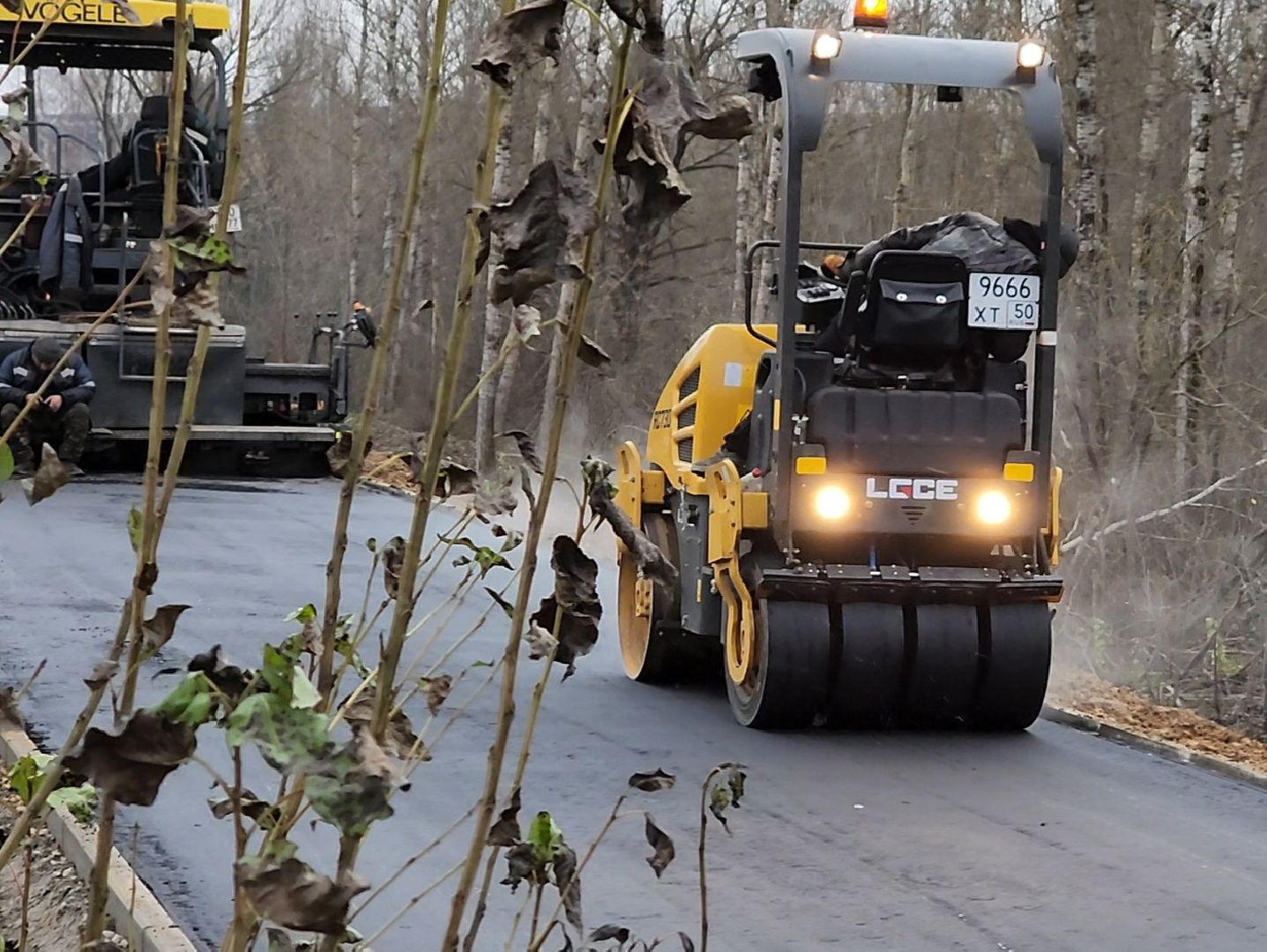 Дубна, дубненская кругосветка, Велодорожка, укладка асфальта, вертикалки,