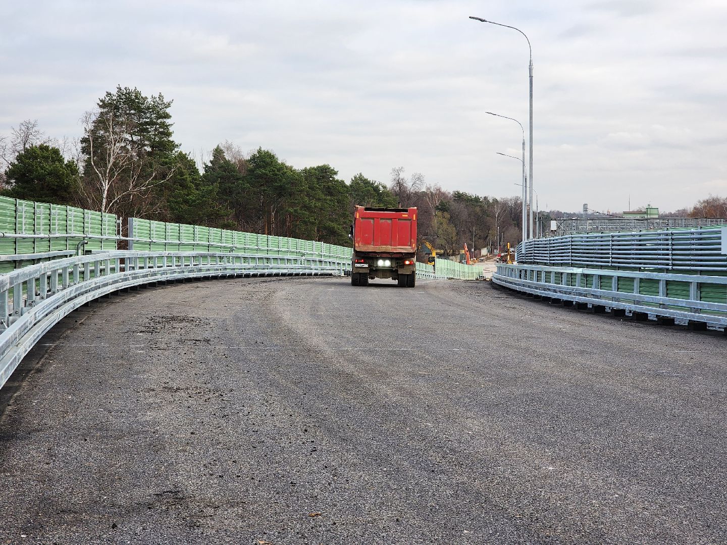 раменское, строительство, путепровод быково, испытания моста на прочность, вертикалка,