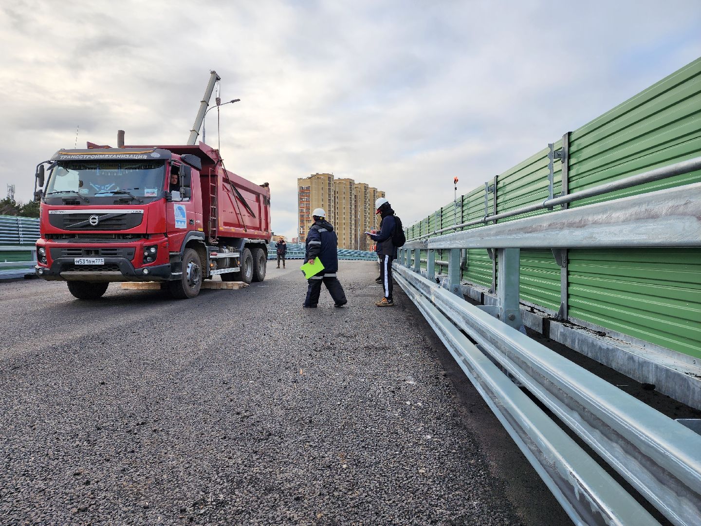 раменское, строительство, путепровод быково, испытания моста на прочность, вертикалка,