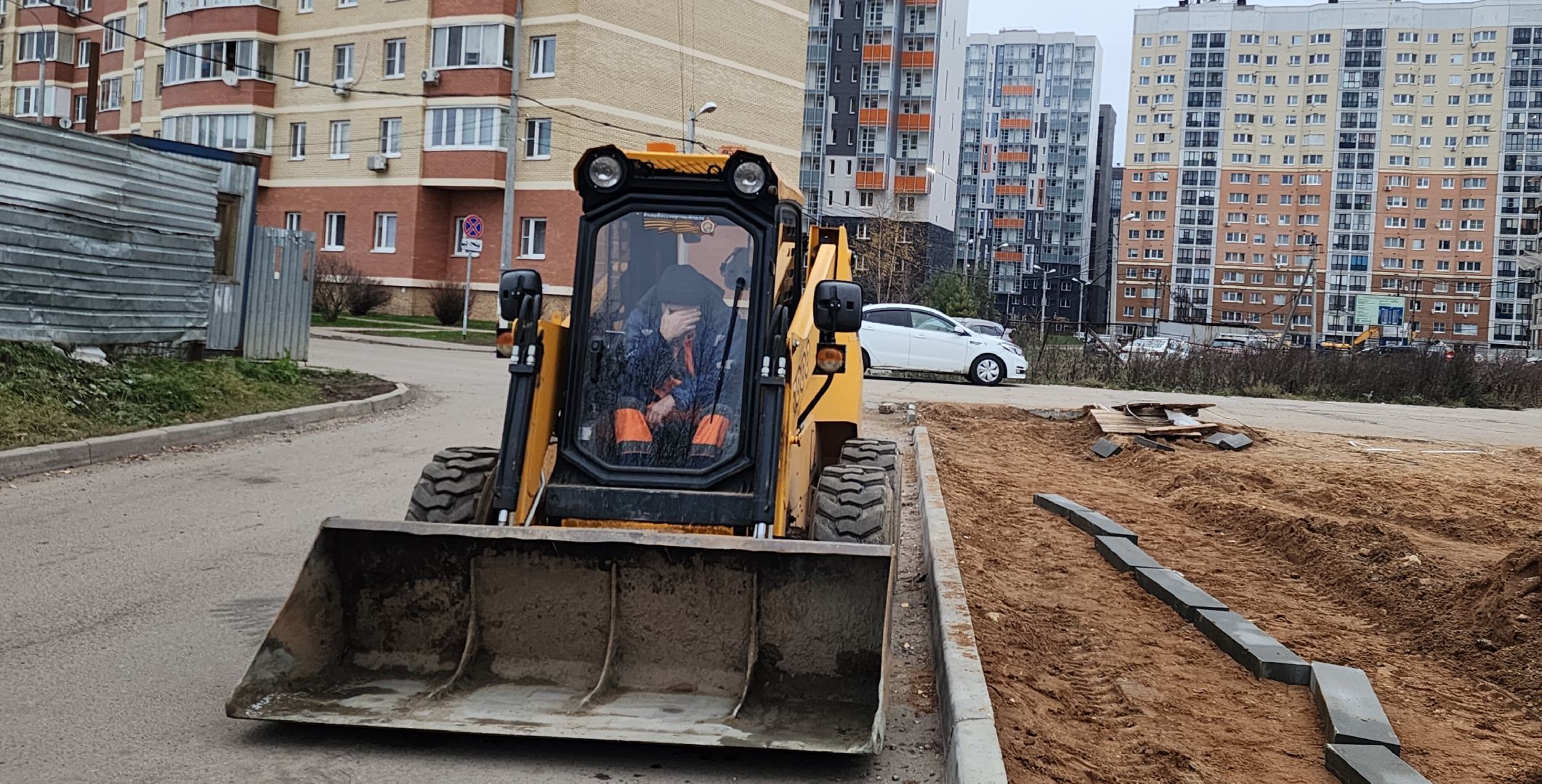 звенигород, благоустройство, Строительство тротуаров, вертикалка,вертикальное видео,