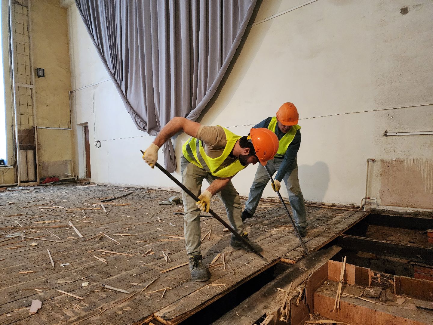 Чехов, детская школа искусств, капитальный ремонт, капремонт, реконструкция, демонтажные работы, объекты социальной инфраструктуры, вертикалки,