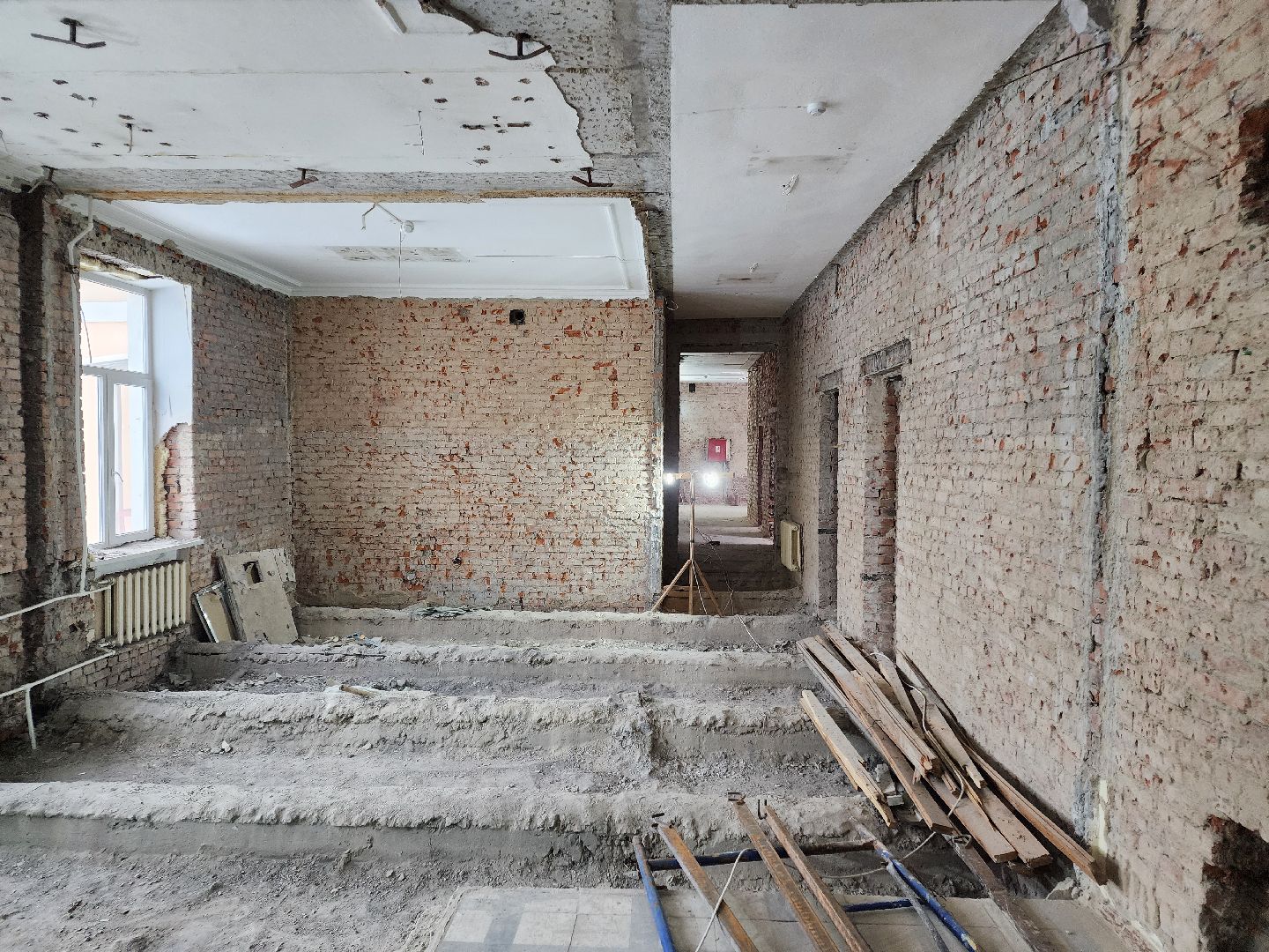 Чехов, детская школа искусств, капитальный ремонт, капремонт, реконструкция, демонтажные работы, объекты социальной инфраструктуры, вертикалки,