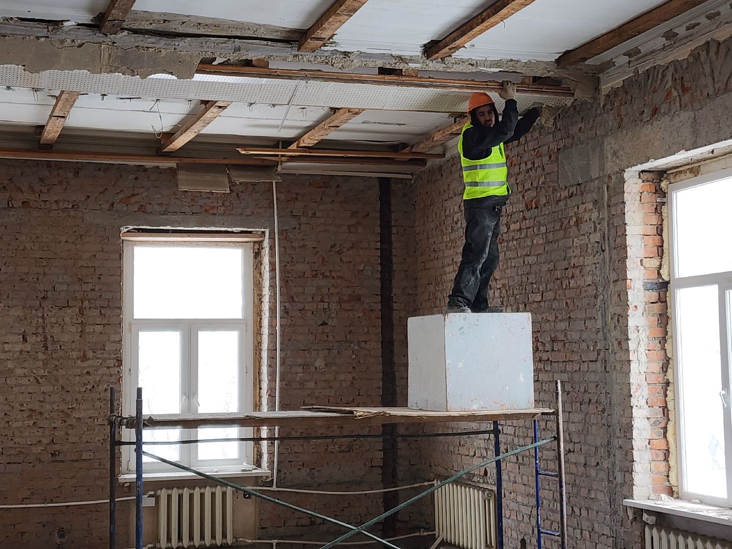 Чехов, детская школа искусств, капитальный ремонт, капремонт, реконструкция, демонтажные работы, объекты социальной инфраструктуры, вертикалки,