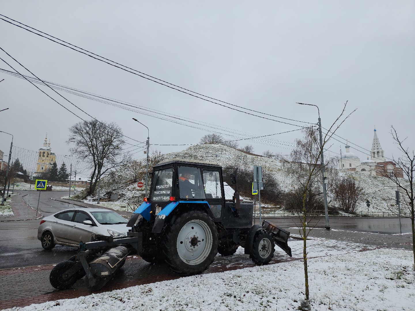 серпухов, подмосковье, благоустройство, убирают снег, комбинат благоустройства, вертикалки,