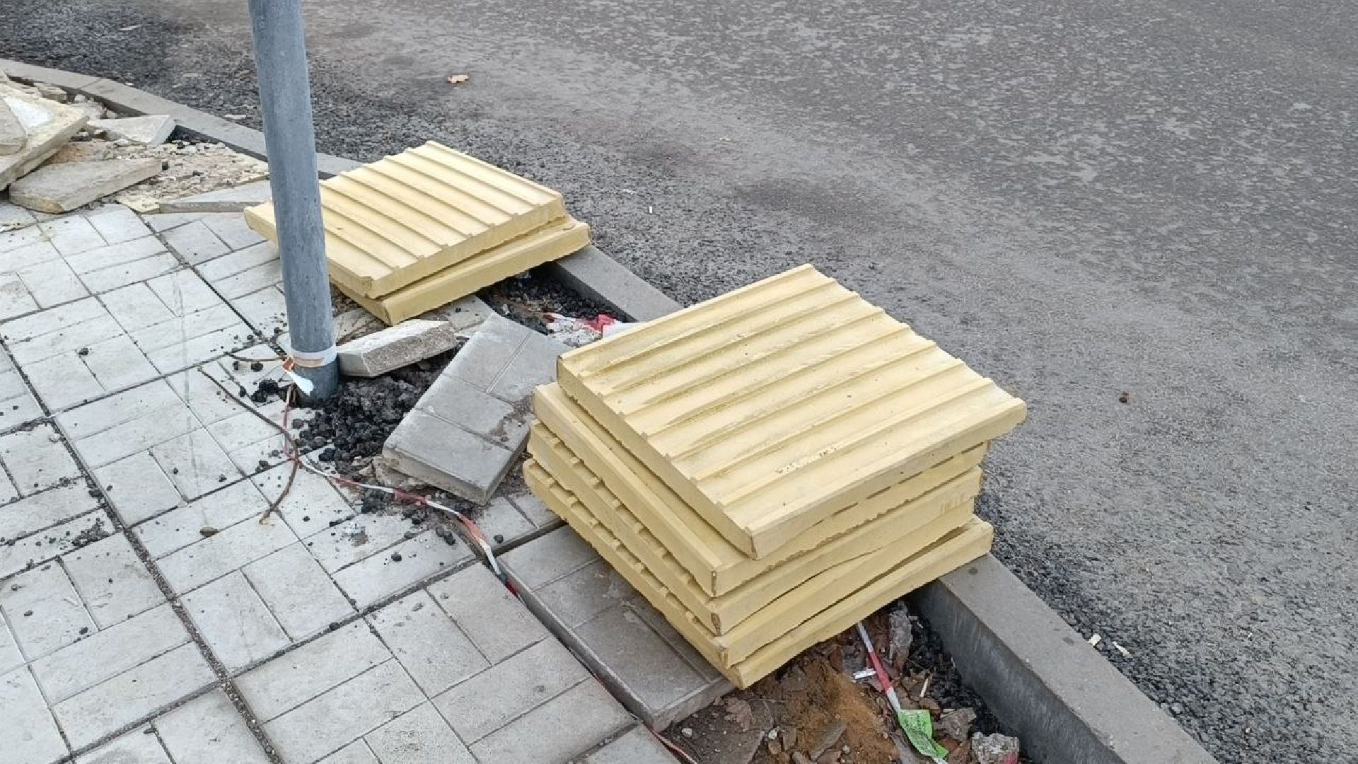 Тактильная плитка, Благоустройство, Лобня, вертикалки,