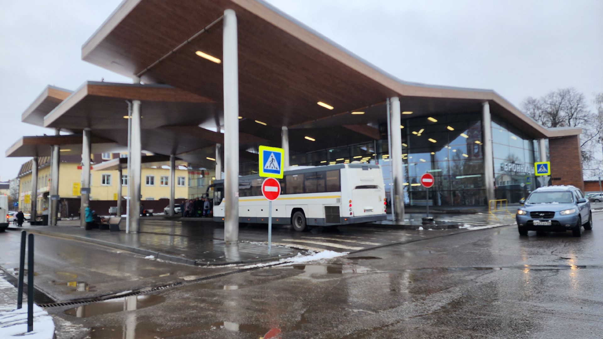 Бронницы, После снегопада, Площадь Тимофеева, Автостанция, Вертикальное видео, Вертикалка,