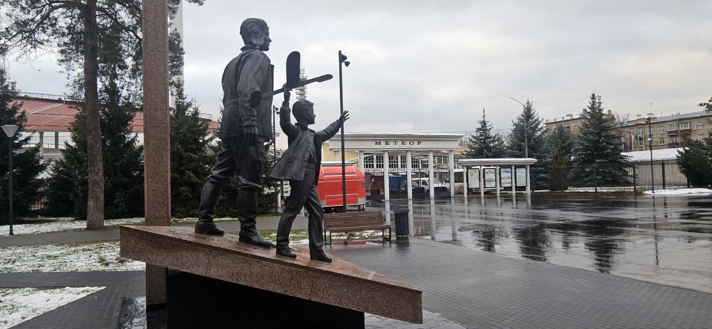 Благоустройство, Жуковский, вечный огонь,