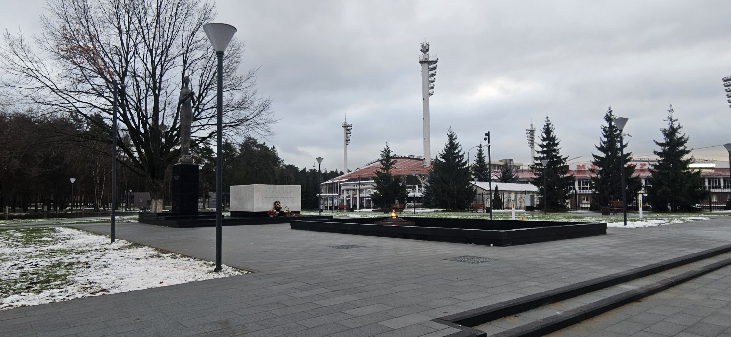 Благоустройство, Жуковский, вечный огонь,