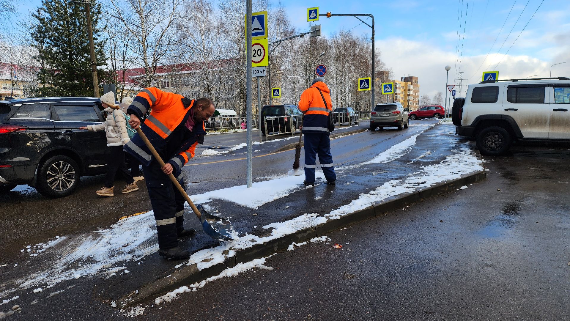 Солнечногорск, Вериикалки, Уборка снега, Снегопад, ЖКХ,
