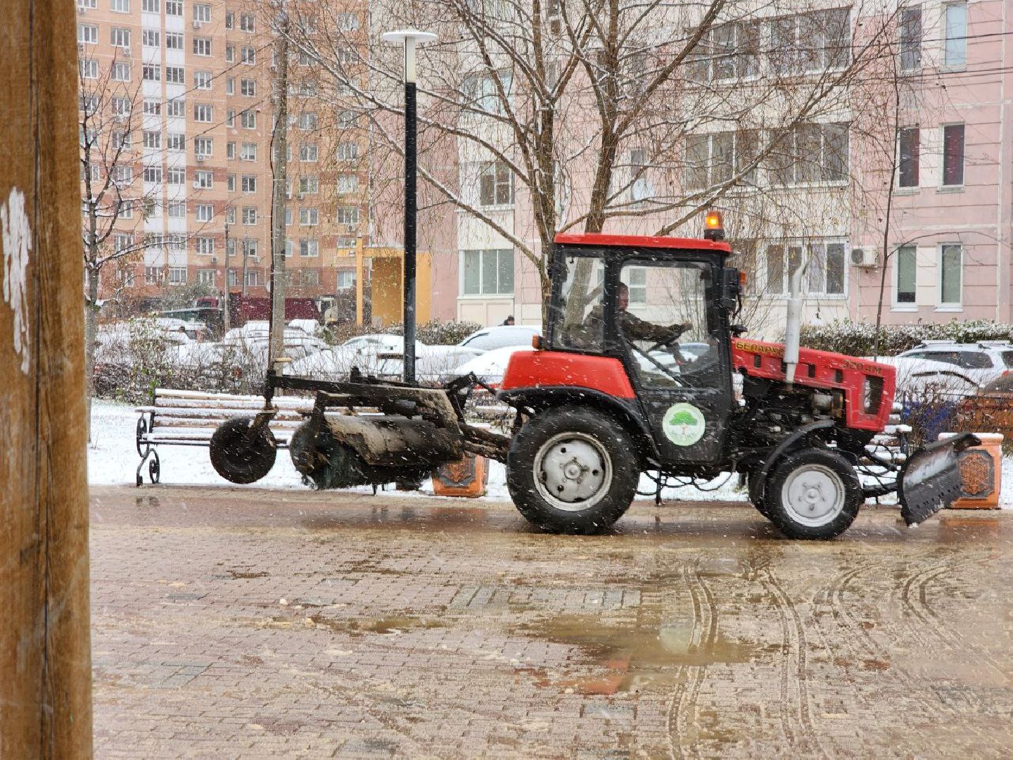 благоустойство, снег, техника,