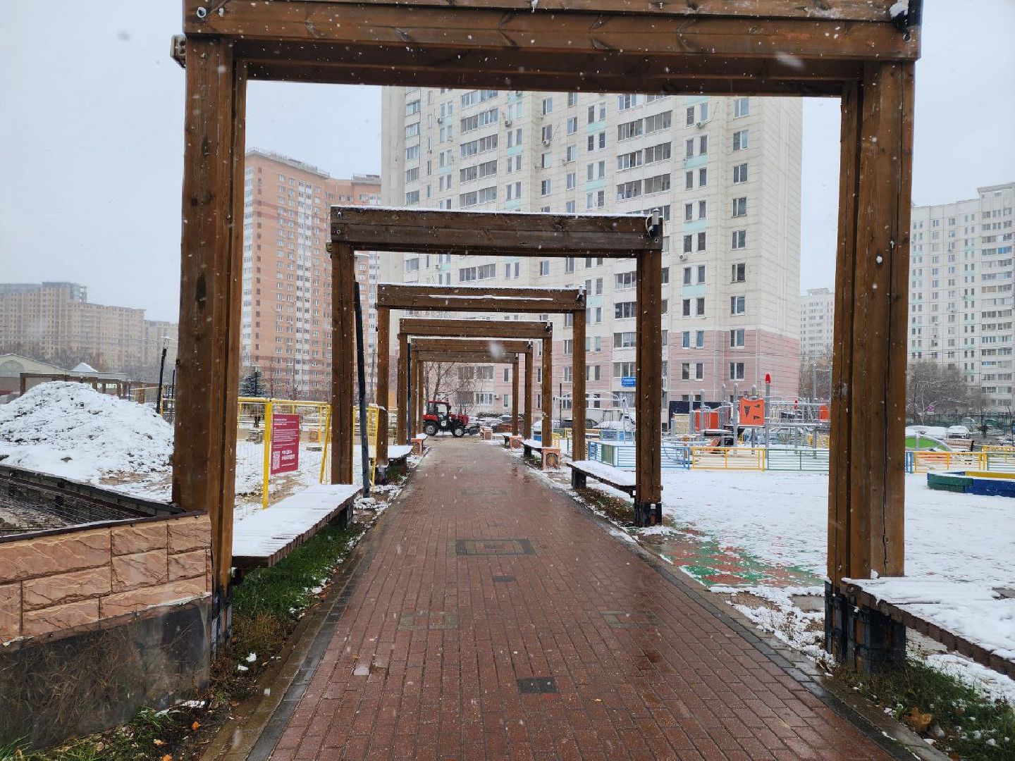 благоустойство, снег, техника,