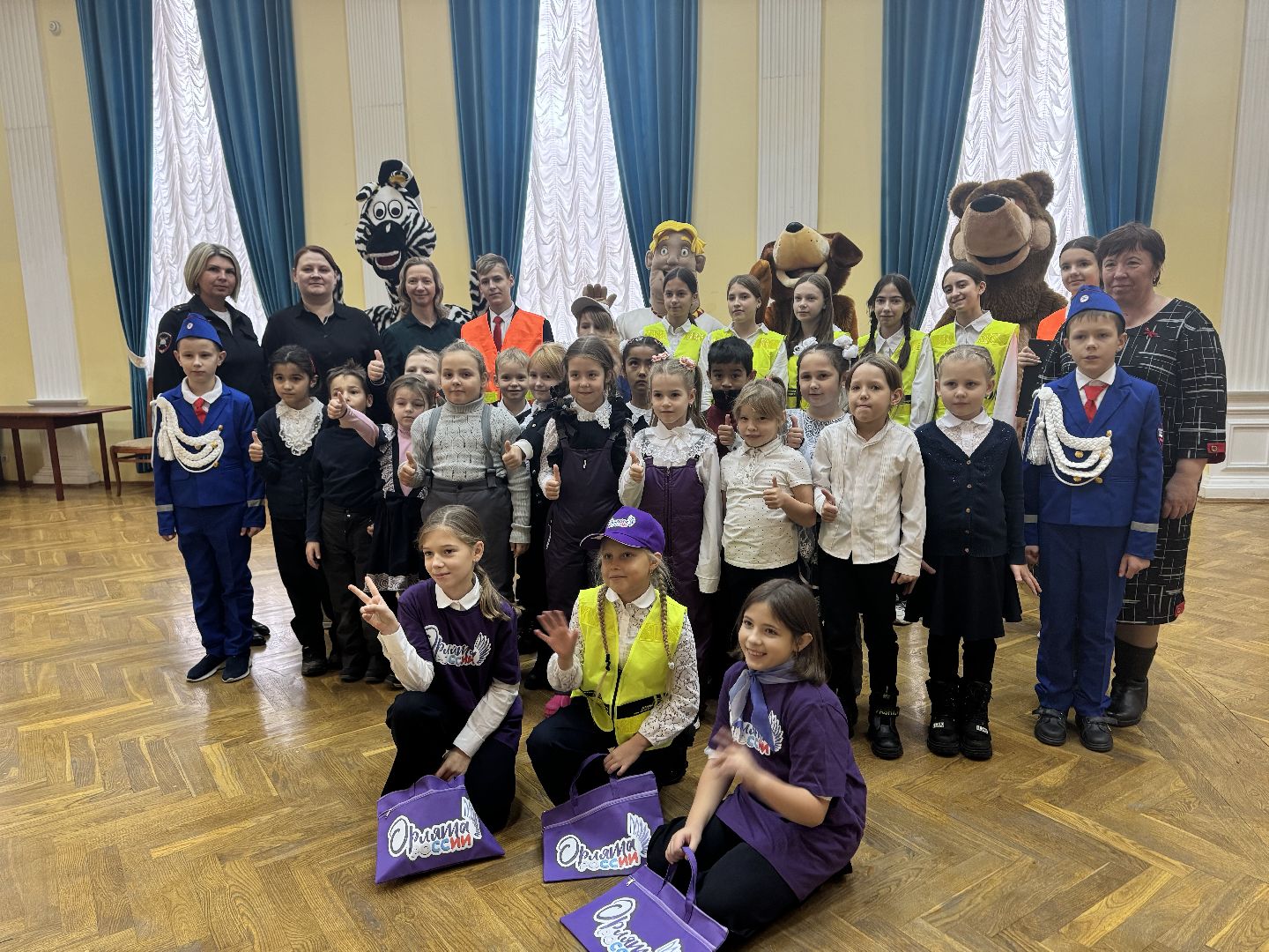 шаховская, посвящение в пешеходы, дети, дети из курска,