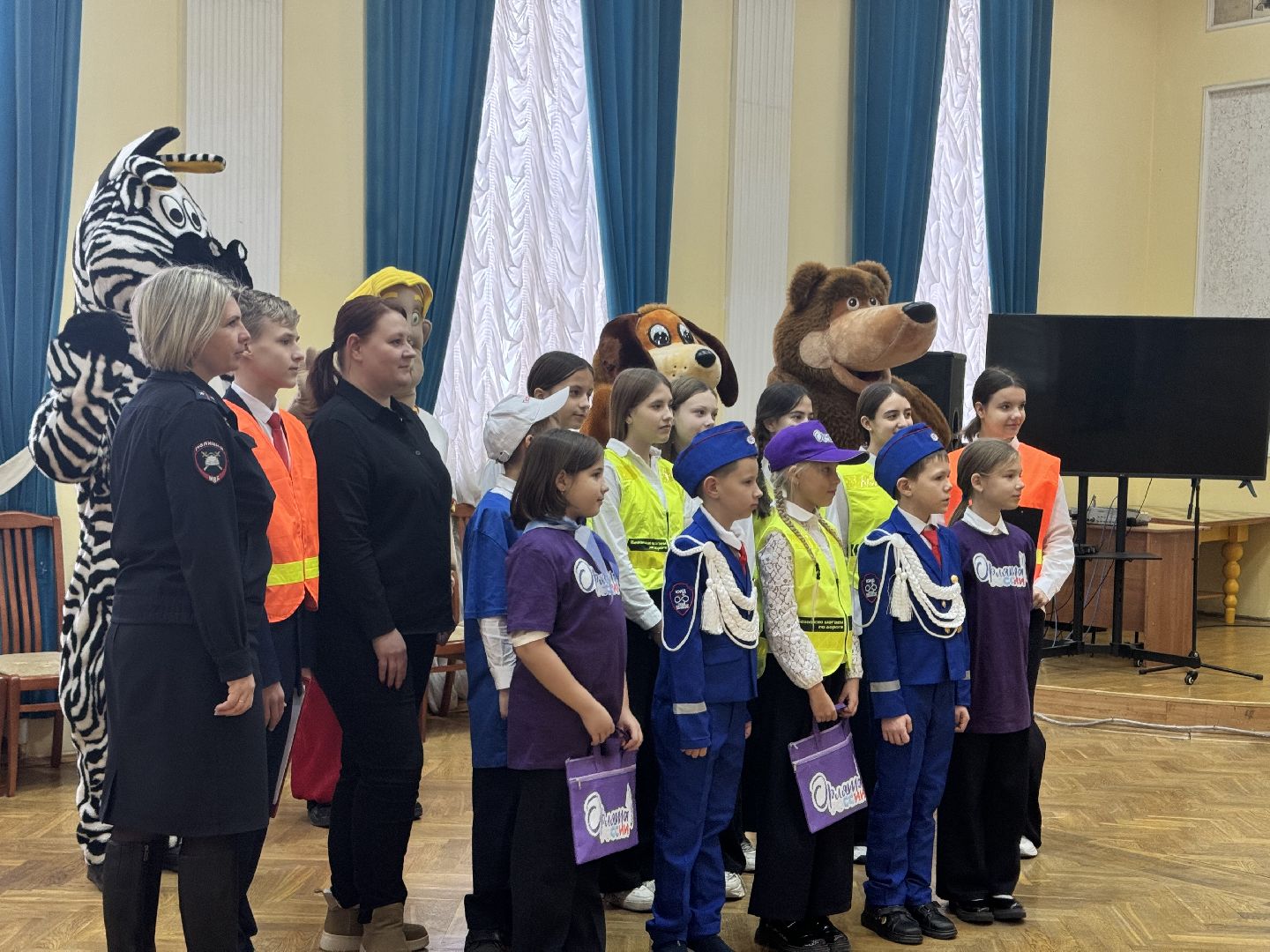 шаховская, посвящение в пешеходы, дети, дети из курска,