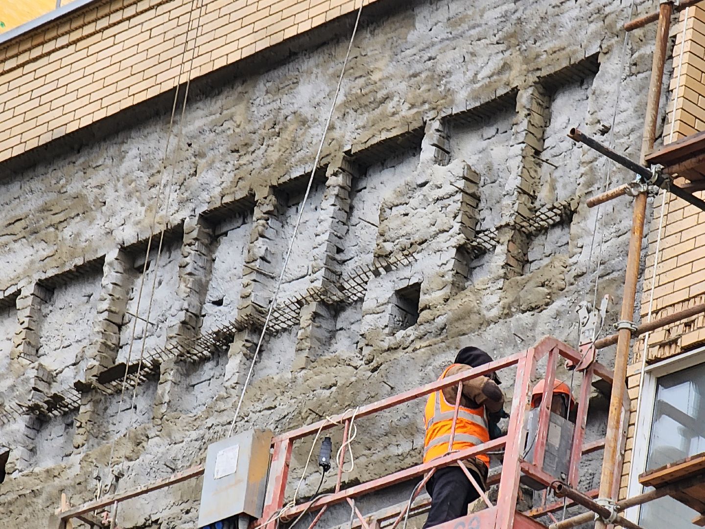 Чехов, улица Дружбы, жилой комплекс Посейдон, капитальный ремонт фасада, реконструкция фасада, утепление, гидроизоляция, теплоизоляция, фонд капитального ремонта мо, вертикалки,