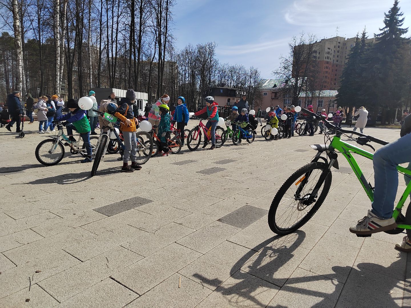 Пушкино, Пушкинский округ, весна в Подмосковье, Парк Пушкино, велозаезд, дети, спорт, живу спортом, люди города, ВелоПушкино, парки Подмосковья