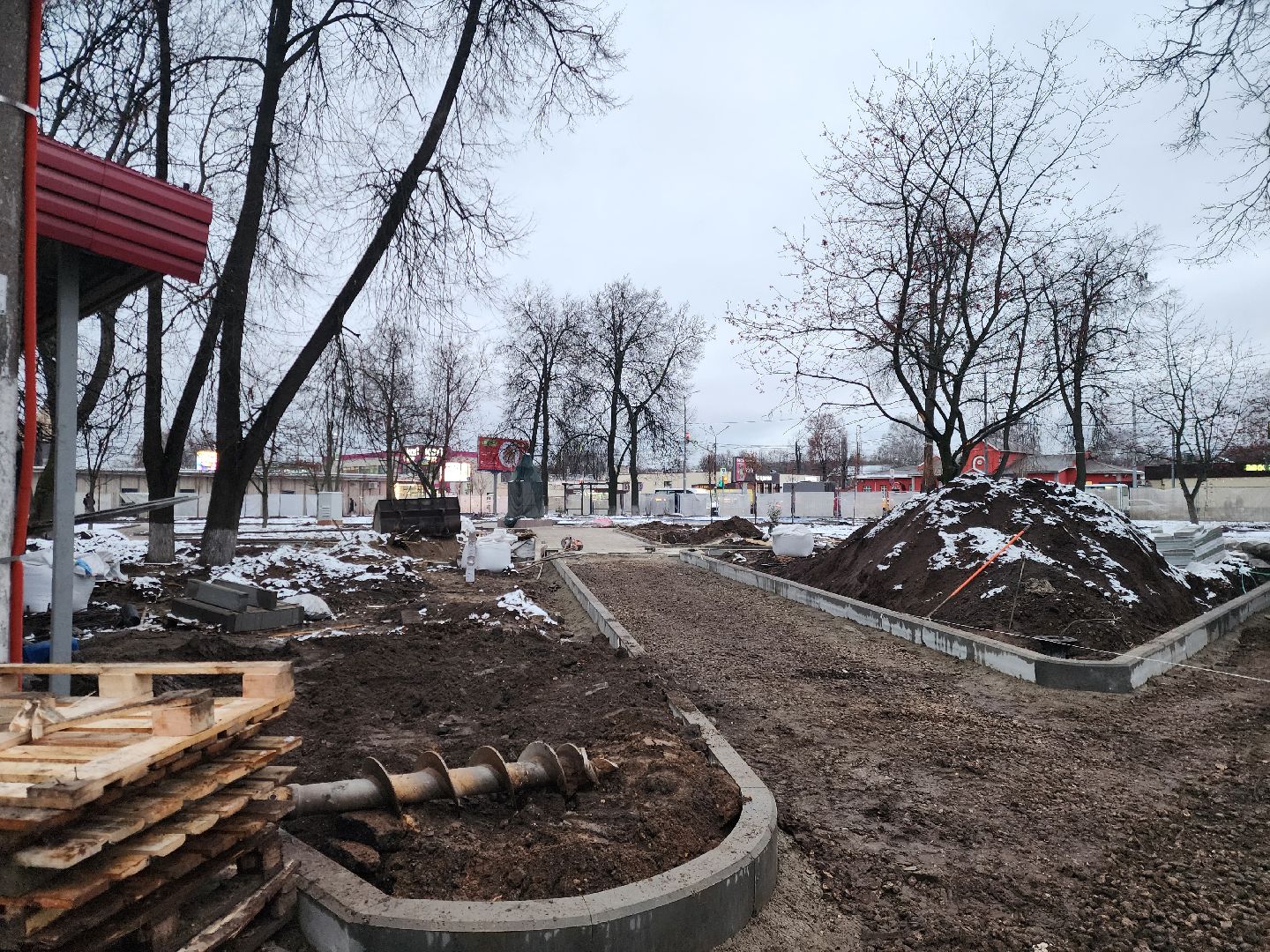 ногинск, благоустройство, реконструкция, строительство, сквер, сквер Ногина, автобусные остановки, вертикалки