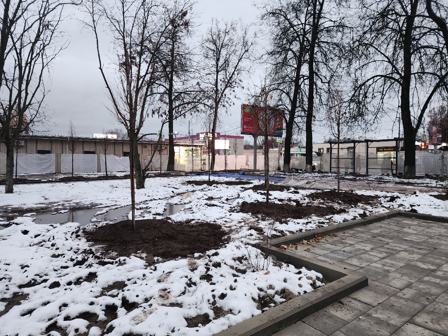 ногинск, благоустройство, реконструкция, строительство, сквер, сквер Ногина, автобусные остановки, вертикалки