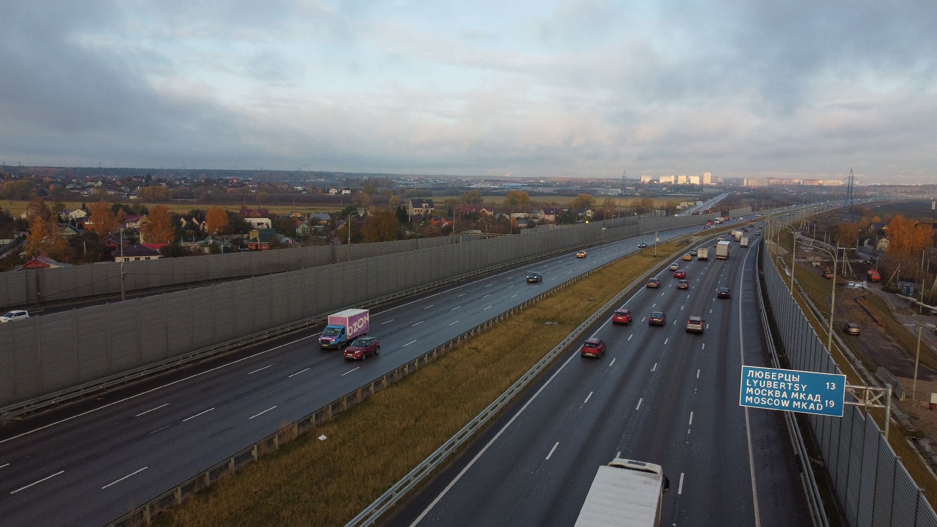 видео с коптера, строительство, дороги,