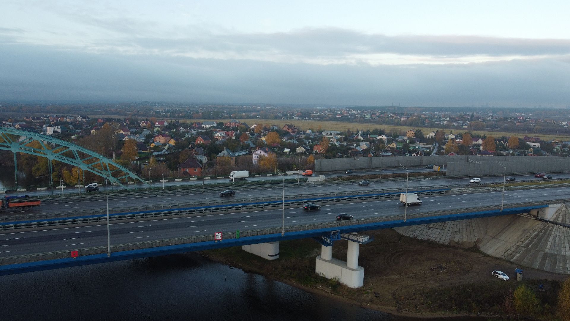 видео с коптера, строительство, дороги,