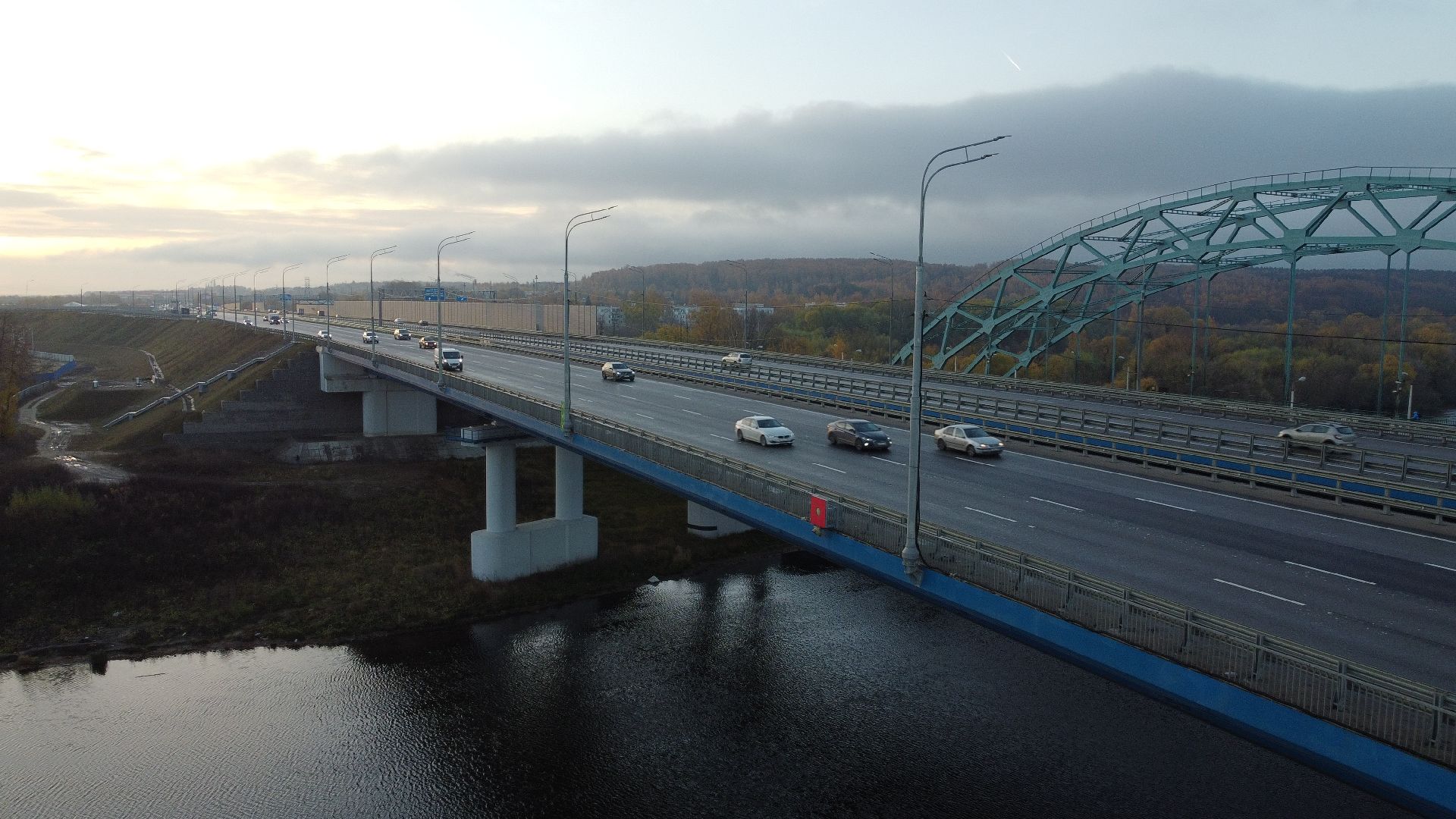 видео с коптера, строительство, дороги,