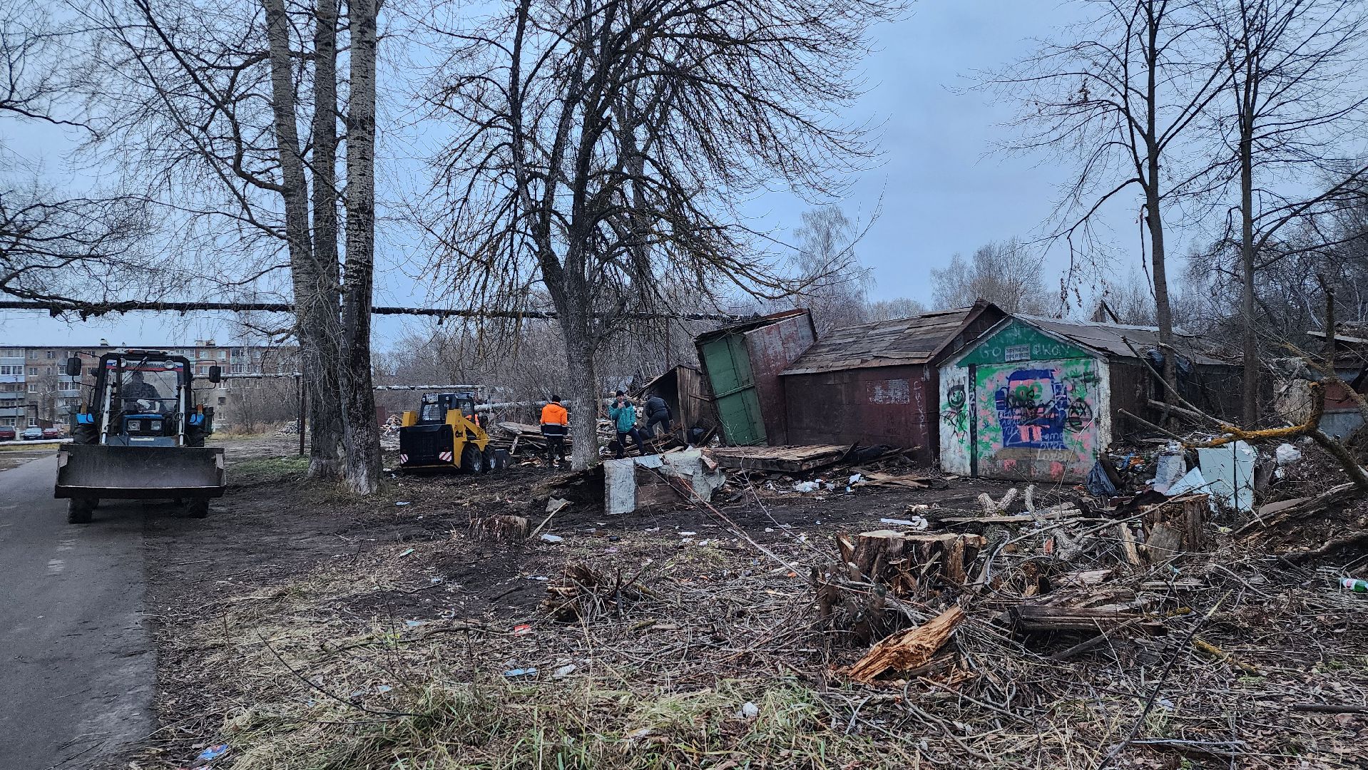 благоустройство, снос сараев, Рошаль, городской округ Шатура,