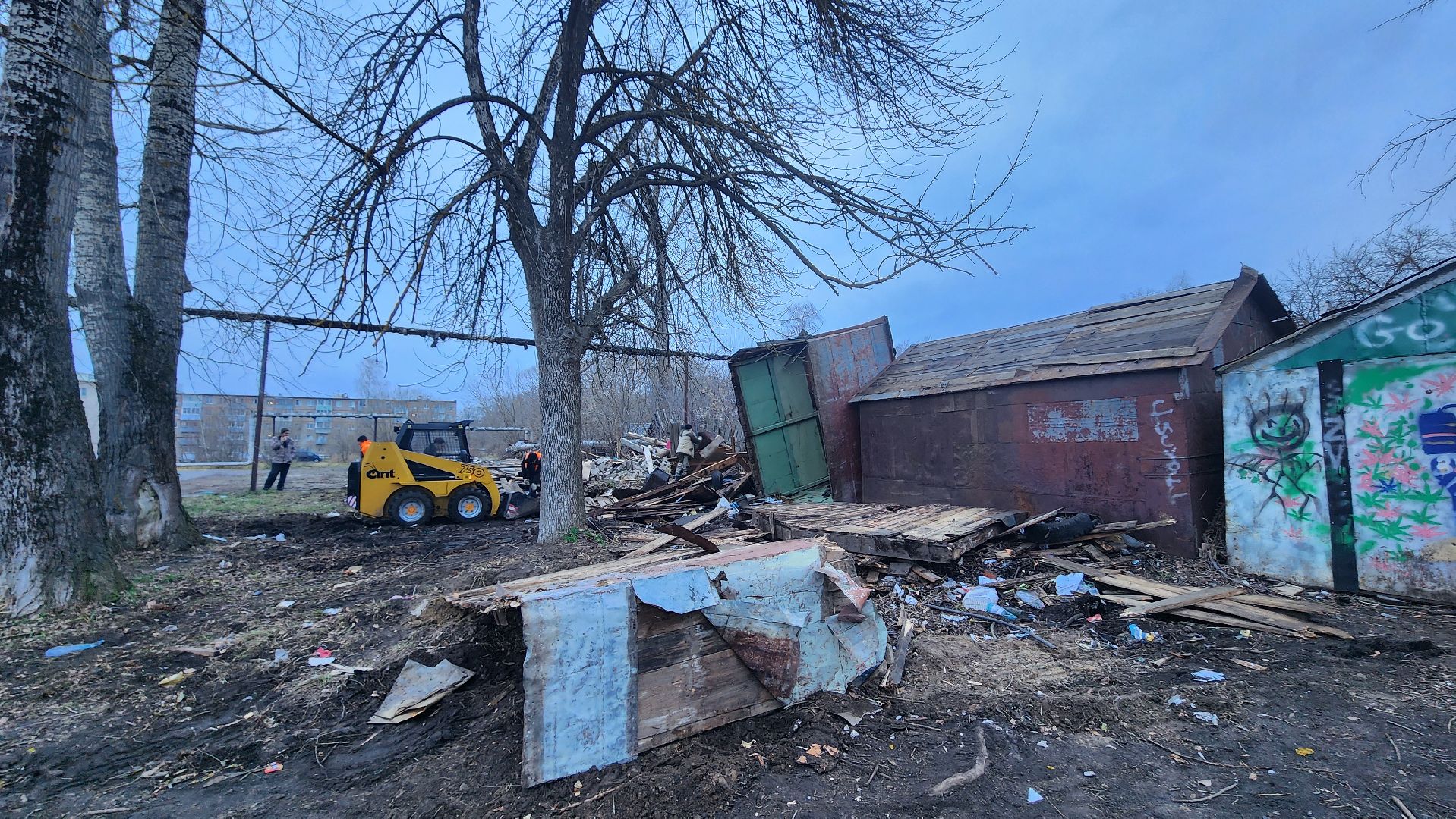 благоустройство, снос сараев, Рошаль, городской округ Шатура,