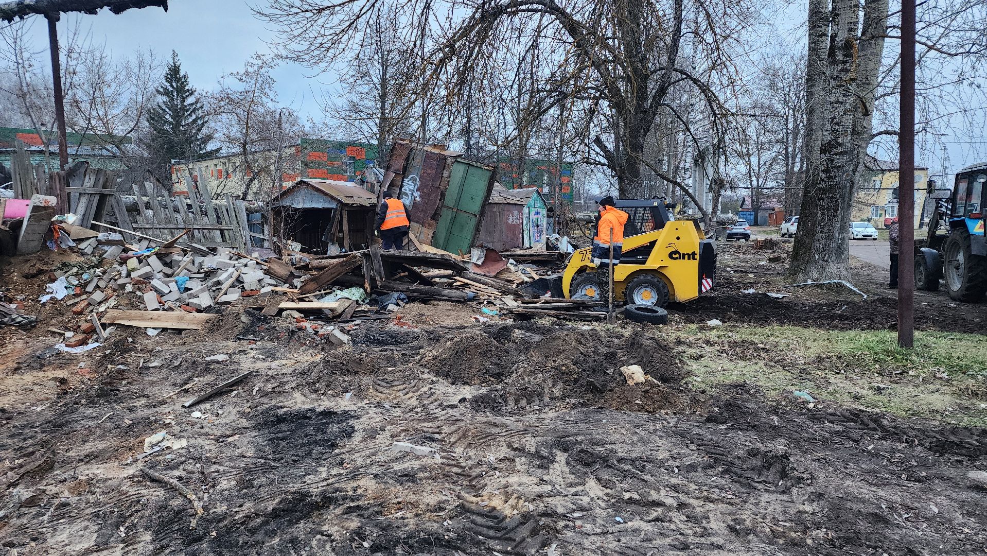 благоустройство, снос сараев, Рошаль, городской округ Шатура,