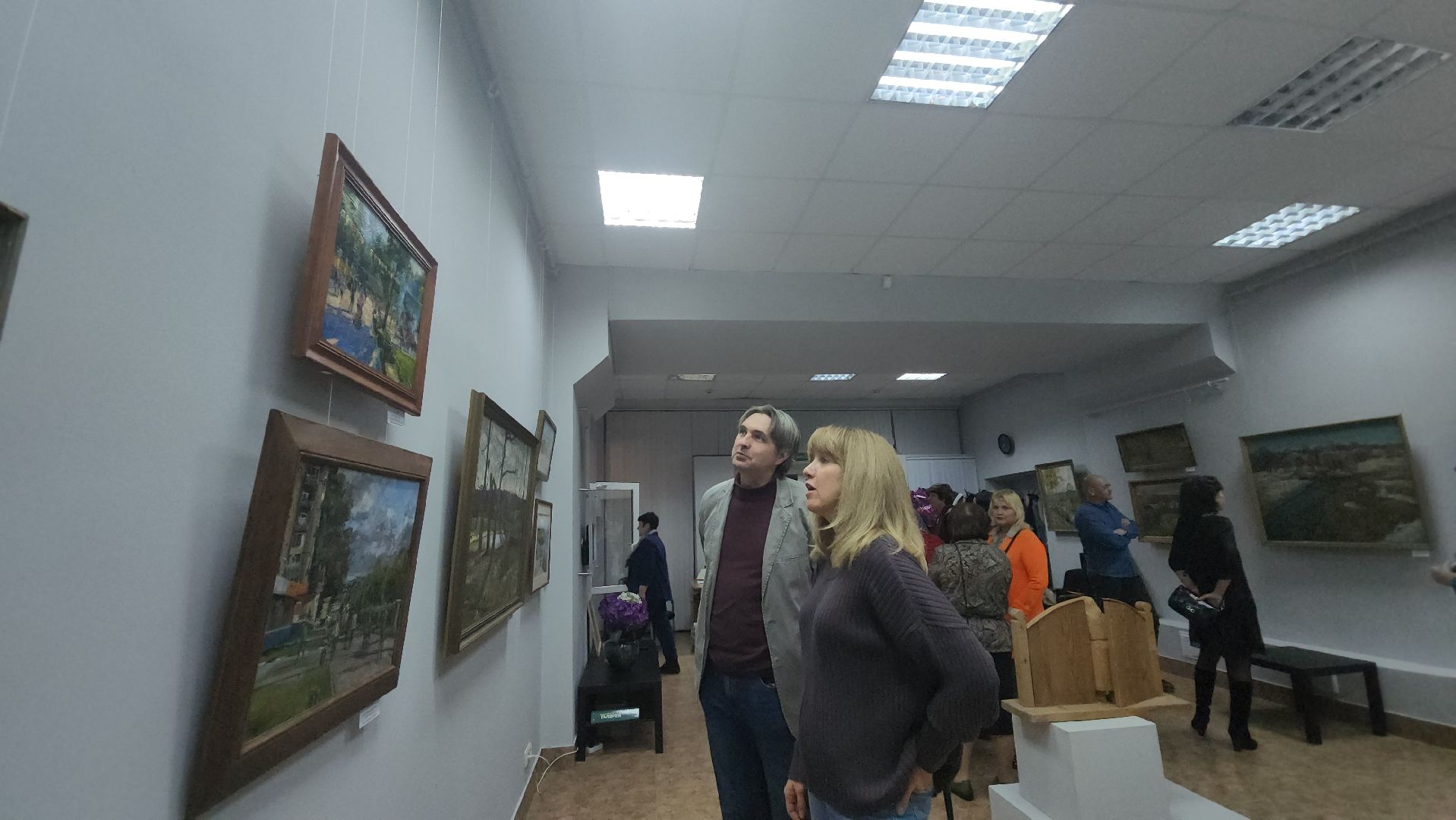 Галерея, художественная выставка, Юбилей, Лобня,