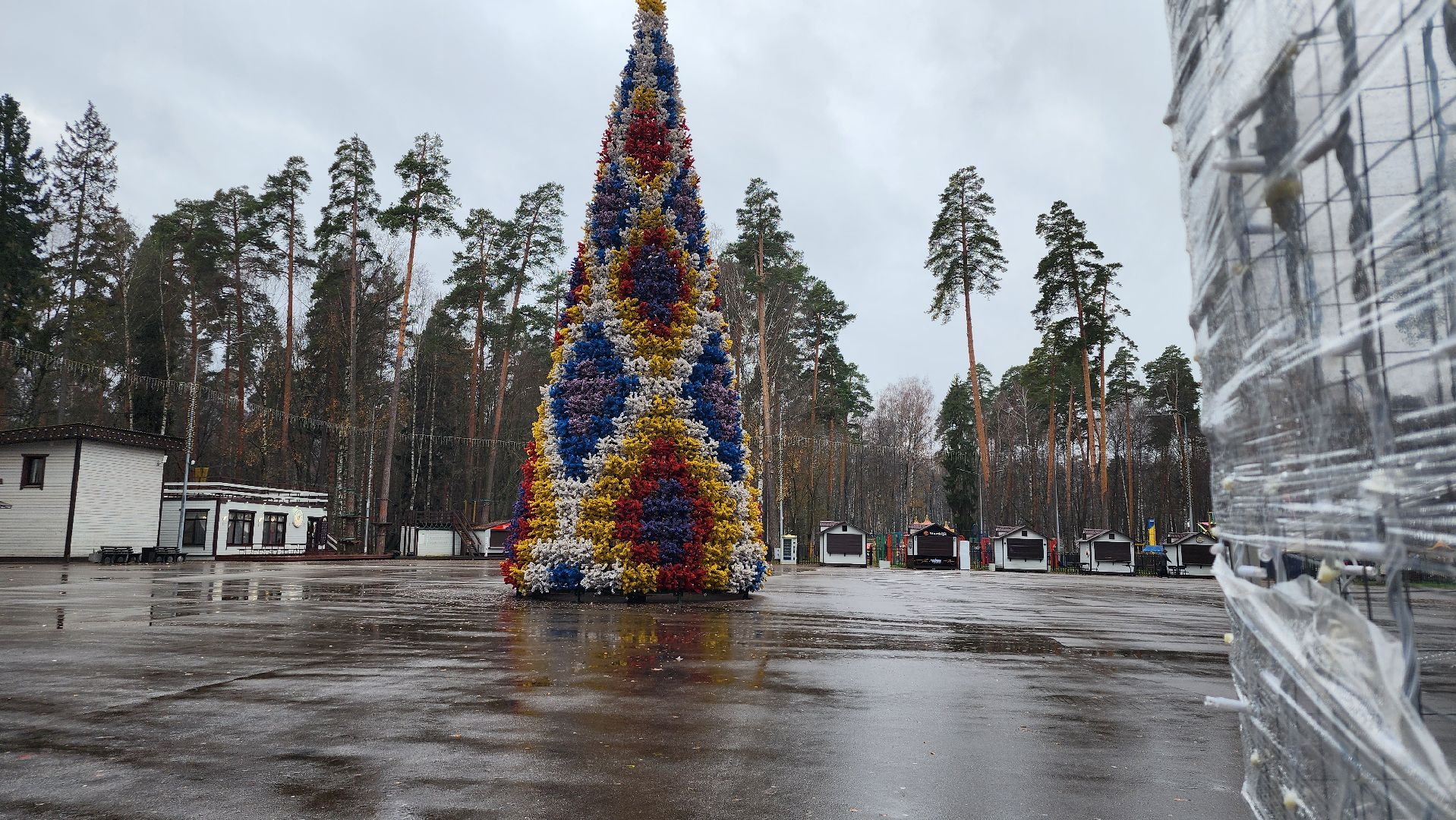 Новый год, новогодние украшения, Центральный парк, Ногинск, Богородский городской округ, вертикалки