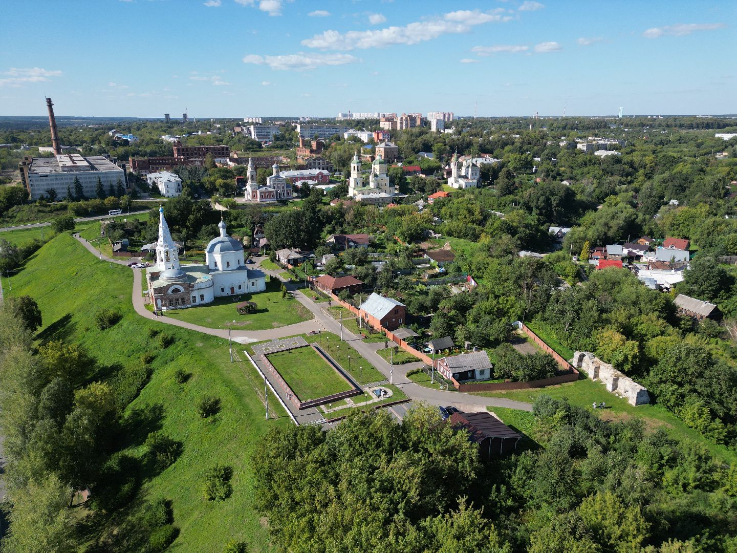 видео с коптера, серпухов, история,