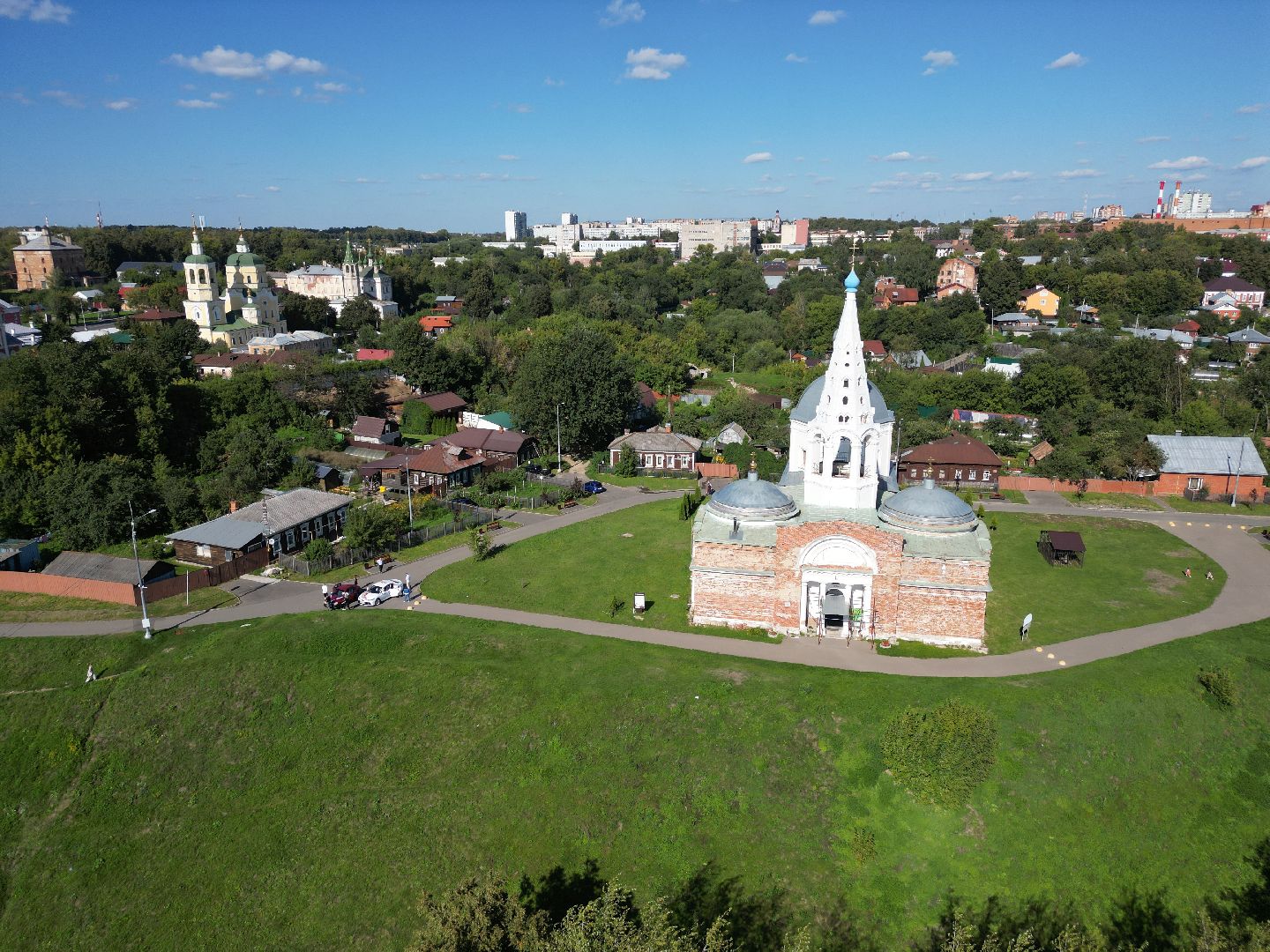 видео с коптера, серпухов, история,