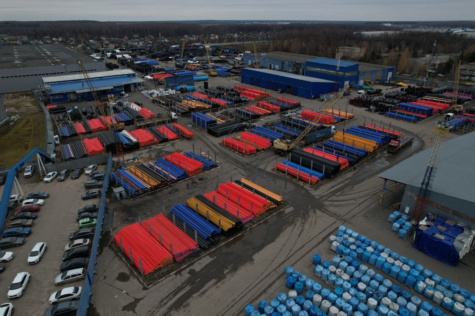 видео с коптера, подольск, климовск, завод,