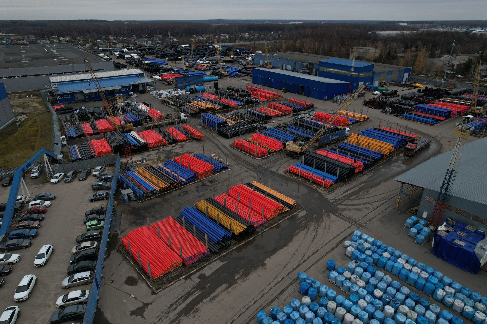 видео с коптера, подольск, климовск, завод,