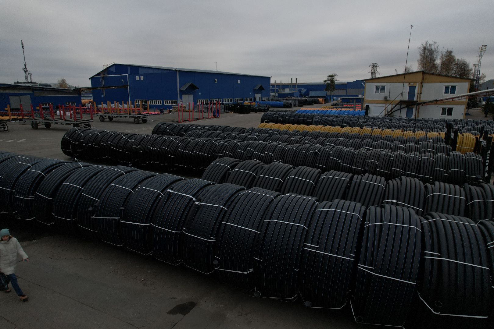 видео с коптера, подольск, климовск, завод,