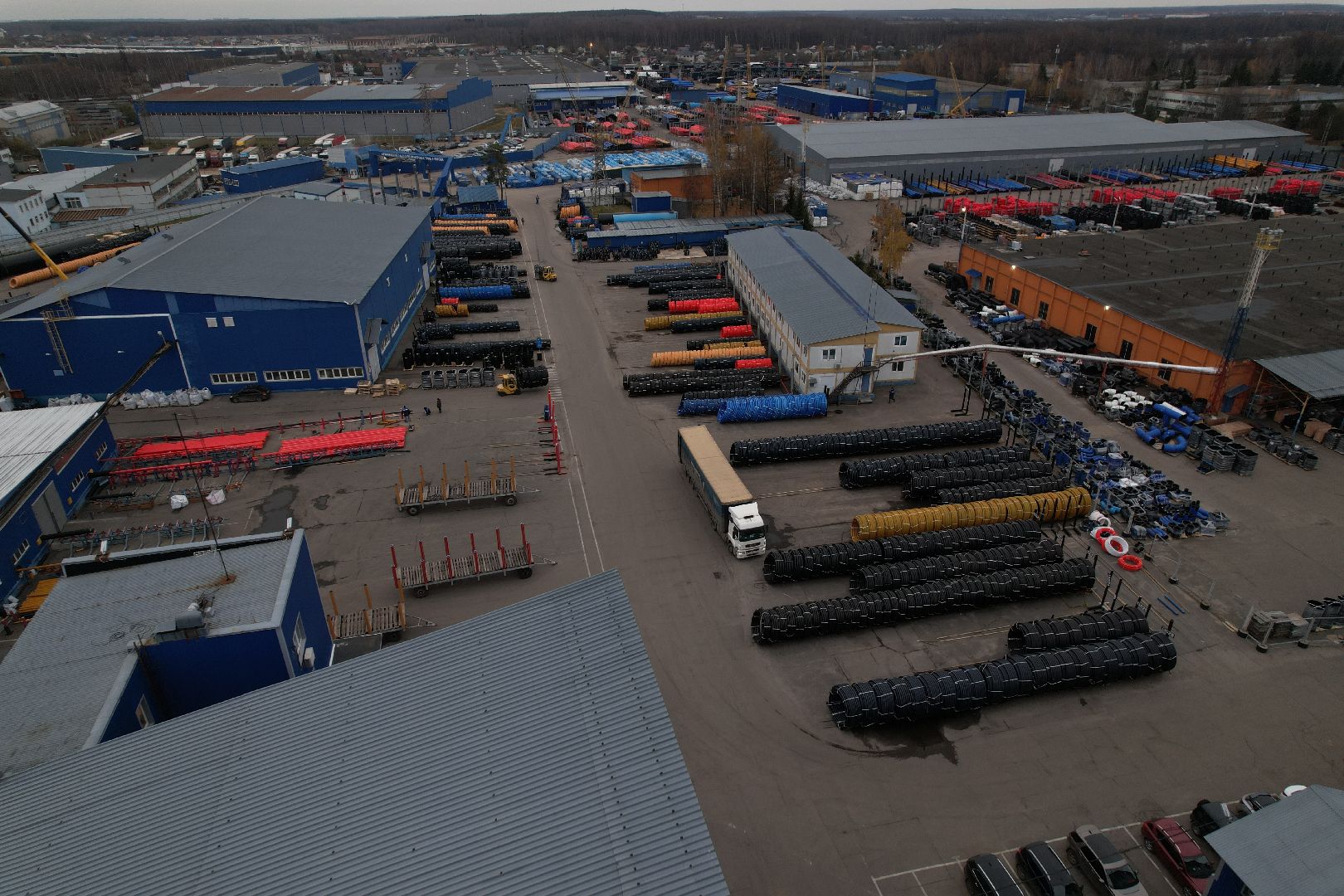 видео с коптера, подольск, климовск, завод,