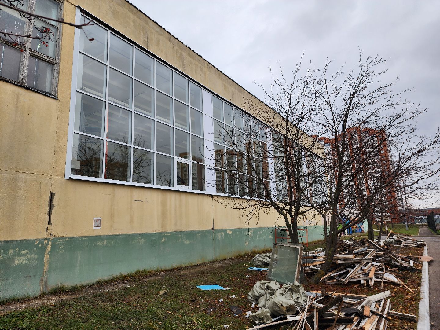 серпухов, школа 19, спортзал, новые окна, ремонт школы, вертикалки,