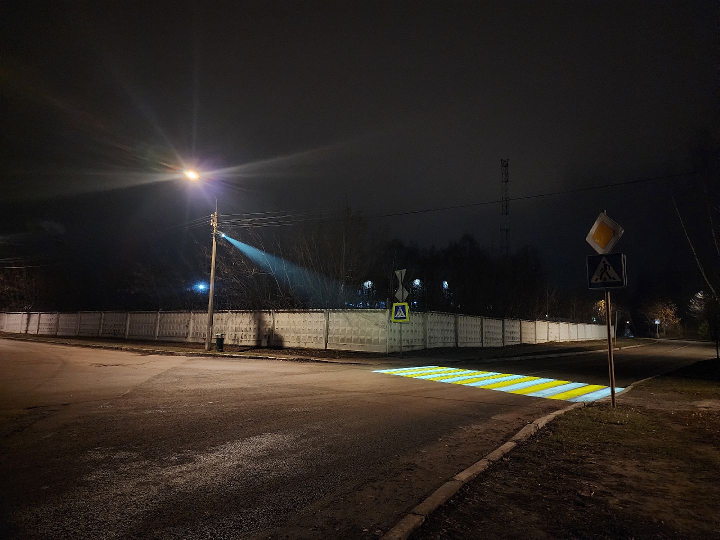 зарайск, дороги, проекционный пешеходный переход,