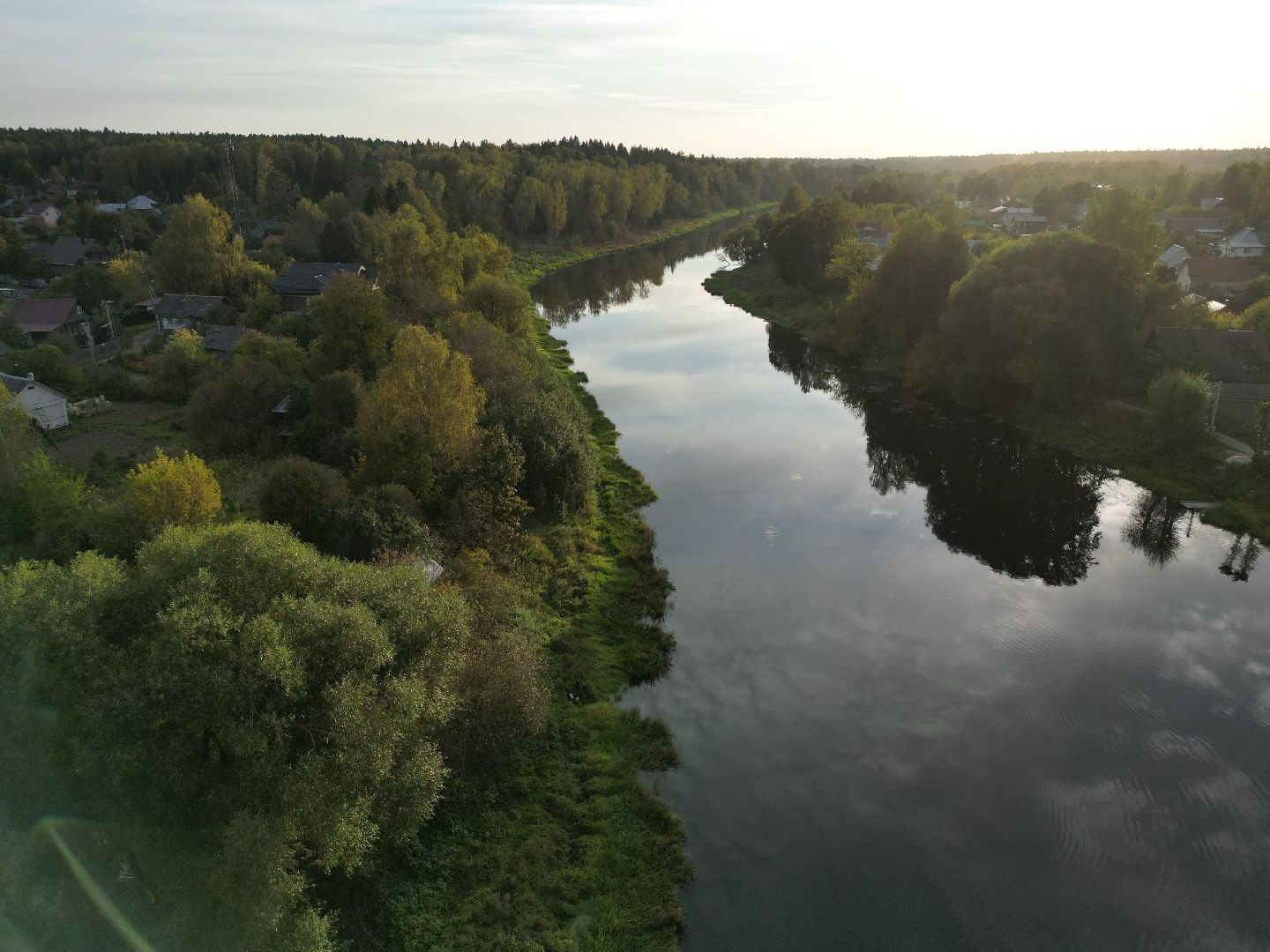 видео с коптера, руза, благоустройство, парк,