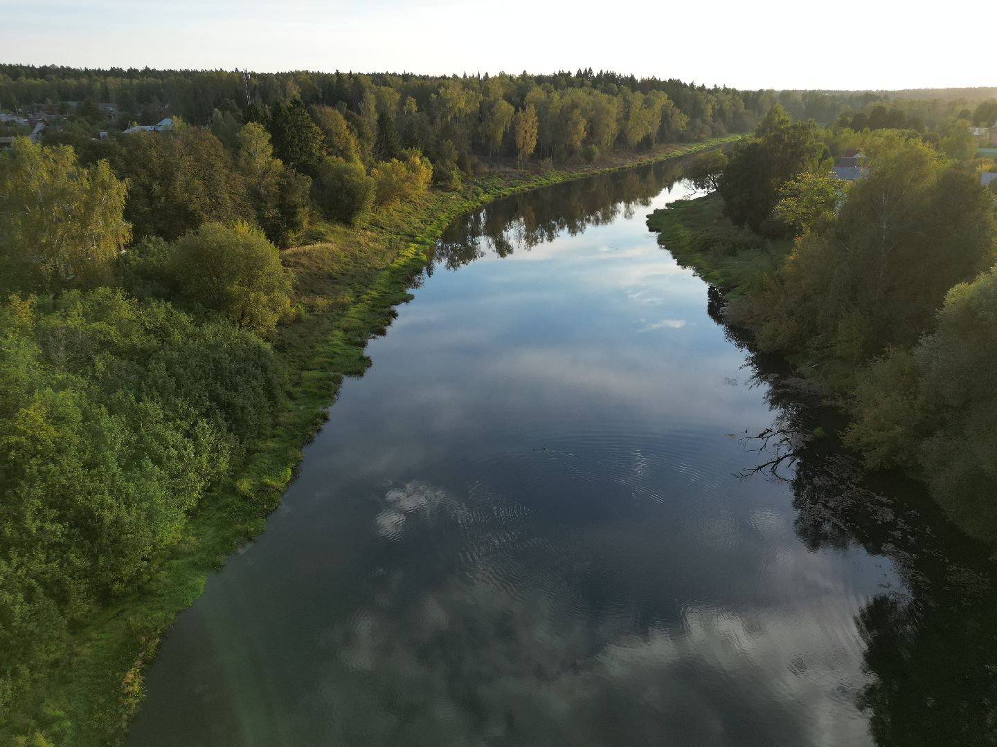 видео с коптера, руза, благоустройство, парк,